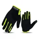 thumbnail image 1 of Guante Largo Acolchado Gel Ciclismo Bicicleta Dedo Tactil Rm Verde/Negro, Large, 1 of 3