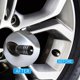 thumbnail image 3 of Tapones de válvula Qiuerte Mustang para neumáticos de coche, negro, juego de 4, 3 of 4
