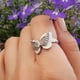 thumbnail image 2 of Stylish Silver Plated Hollow Butterfly Ring for Women - Perfect for Parties and Everyday Wear, 2 of 5