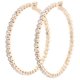 thumbnail image 1 of Aro De Pendiente Cc Clothing Rhinestone Circle Edge Dorado, 1 of 3