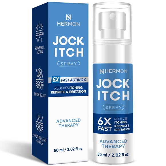 Spray Jock Itch Hermon para hombre, extra fuerte, 60 ml