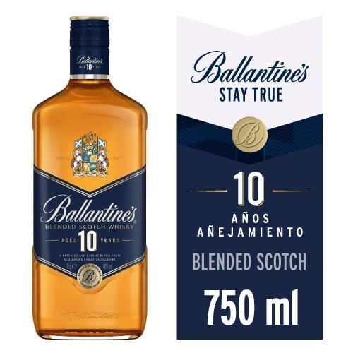 Whisky Blended Scotch 10 Años 40° Botella 750 ml Ballantine's