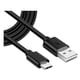 thumbnail image 1 of Cable Usb-a / Usb-c 3 Metros Negro Carga Rápida, 1 of 3