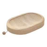Ioensy - Sofá Rascador Para Gatos, Sofá De Descanso Para Gatitos Con Juguete, Sofá Duradero, Almohadilla Para Rascar Gatos Ovalada Con Bola De Sisal