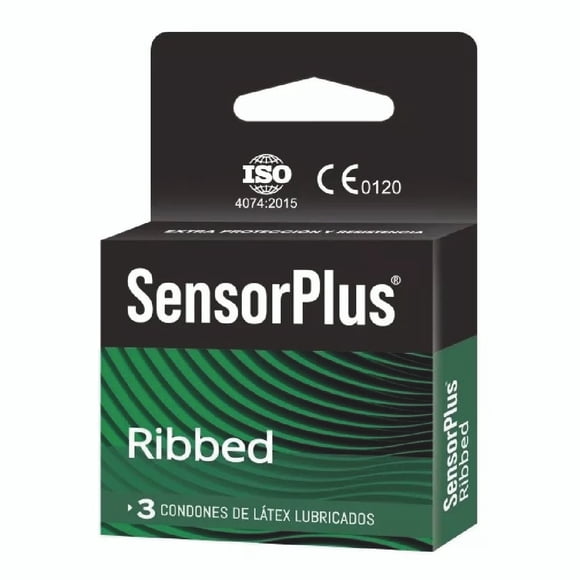 Preservativos Sensor Plus Ribbed/Texturado x3