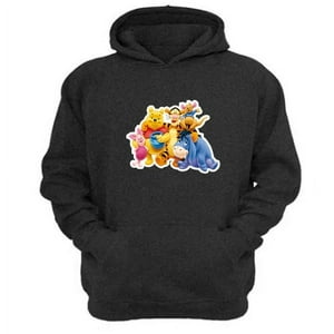 Genérico - Polerón Canguro Osito Come Miel Gris Oscuro Talla Xl Unisex