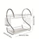 thumbnail image 3 of 1pc S-Shaped Double-Layer Dish Rack With Drainboard And Utensil Holder, Bowls And Plates Holder Organizer, Tableware Storage Rack, Kitchen Accessories, 3 of 4
