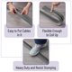 thumbnail image 5 of Protector de Cables para Piso Bates Choice 1,8 m PVC Gris, 5 of 8