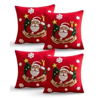 Genérico - Pack De 4 Fundas De Cojin Para Navidad K6