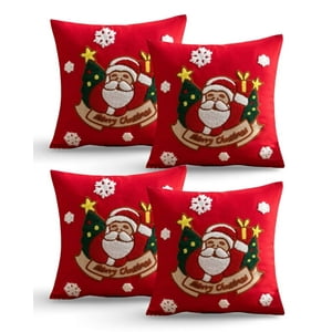 Genérico - Juego De 4 Fundas De Cojin Para Navidad K6