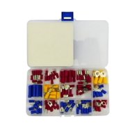 Genérico - Terminal Faston Surtido Aprox 120 Pcs Para Cable Auto Caja Pvc