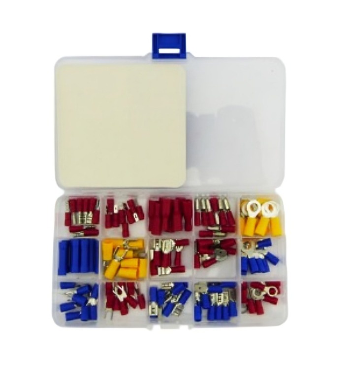 Genérico - Terminal Faston Surtido Aprox 120 Pcs Para Cable Auto Caja Pvc