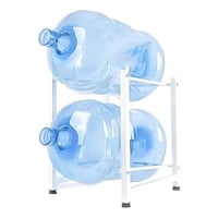 Genérico - Rack Estante Organizador 2 Botellones Bidones De Agua 20L Blanco