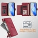 thumbnail image 2 of Funda tipo libro para OPPO A57e 4G con bolsillo con cremallera, cierre magnético, 7 ranuras para tarjetas y correa para la muñeca., 2 of 6