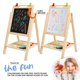 thumbnail image 3 of Arte de mesa Easel Kidaddle 2 en 1 de doble cara para niños pequeños, 3 of 7