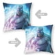 thumbnail image 2 of Fantasma del Espacio Fundas de almohada de terciopelo con tema, regalos de funda de almohada, decoración para el hogar, cojín de lanzar, regalo de cumpleaños para fans y parejas.30*30cm., 2 of 6