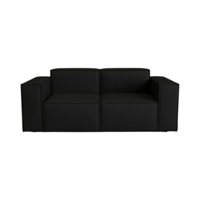 Diseños Valestrini - Sofa Aura Tres Cuerpos Lino Negro