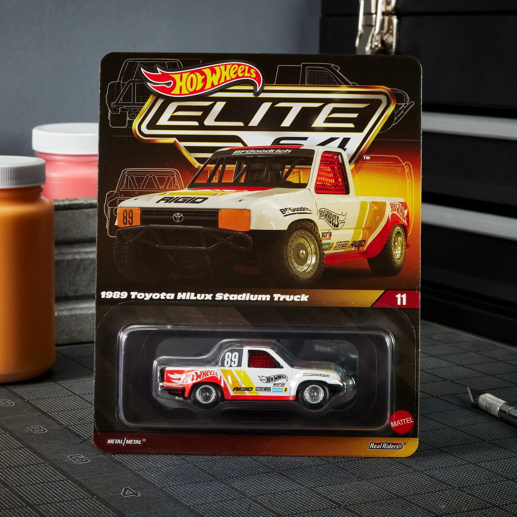 Auto De Juguete Hot Wheels Elite 64 1989 Toyota Hilux Stadium Truck