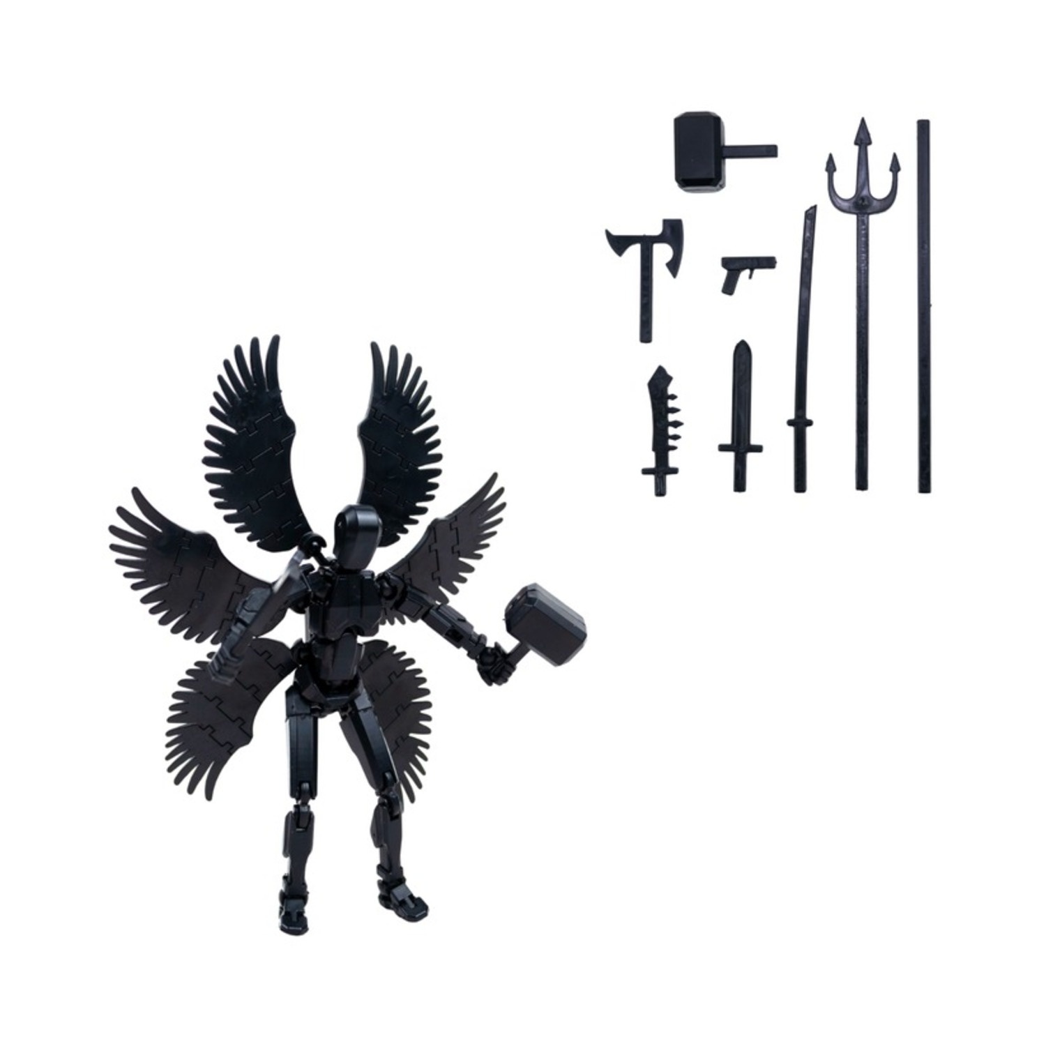 Soleio - Figura De Acción Articulado Dummy 13 Diy Negro