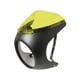 thumbnail image 5 of Faro Carenado Pantalla Cubierta Parabrisas Motocicleta Para Moto Mate Negro Amarillo, 5 of 5