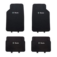 Jj Group - Pisos De Goma Marca Skoda Para Vehiculos 4 Piezas