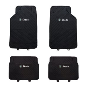 Jj Group - Pisos De Goma Marca Skoda Para Vehiculos 4 Piezas