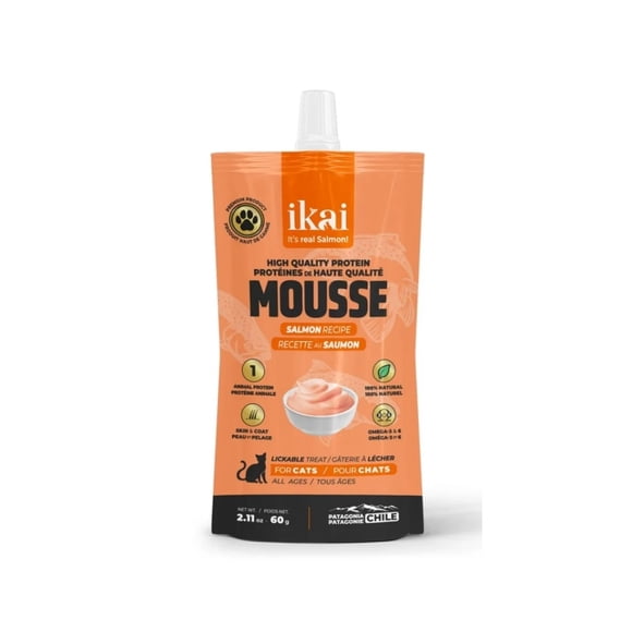 Ikai Gatos Mousse De Salmón 60 Grs.
