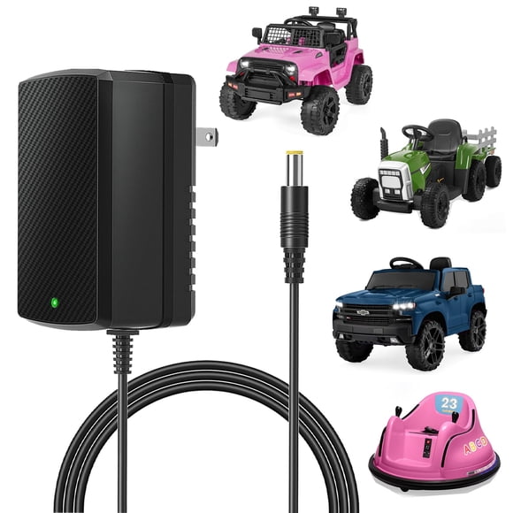 Cargador de 12 V y 1000 mA para niños con cable de 5 pies
