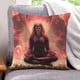 thumbnail image 1 of Bruja Escarlata Fundas de almohada de terciopelo con tema, regalos de funda de almohada, decoración para el hogar, cojín de lanzar, regalo de cumpleaños para fans y parejas. 45cm x 45cm., 1 of 6