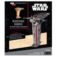Insight - Star Wars Resistance Bomber Libro Y Modelo Armable En Madera
