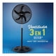thumbnail image 2 of Ventilador 3 En 1 Pedestal Muro Circulador De Aire Negro, 2 of 5