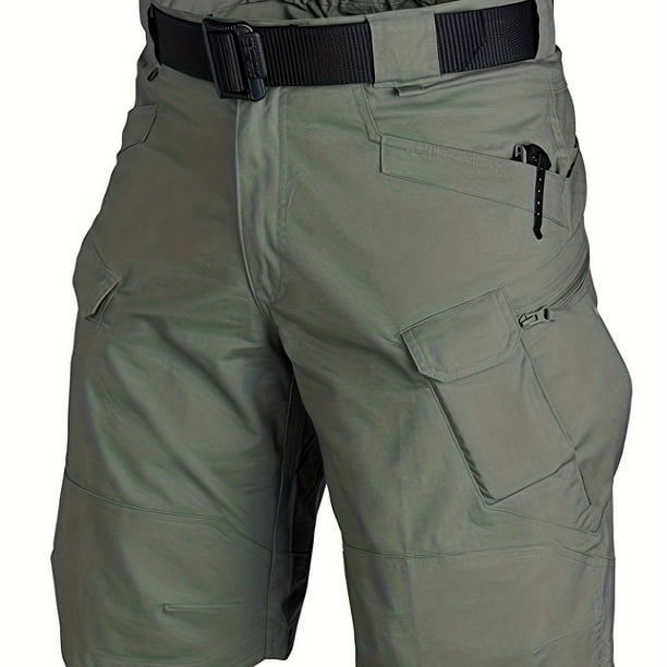 Men's Multi-Pocket Tactical Shorts Multi-Purpose Cargo Shorts Outdoor Waterproof Hiking Track Shorts