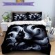 thumbnail image 1 of Cool Nine Tailed Fox Quilt Set - Soft and Comfortable Bedroom Guest Room and Dorm Decor Bedding Set 1 Quilt Cover + 2 Pillowcases.L019, 1 of 1