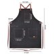 thumbnail image 3 of Delantal DingSay Trendy Denim Negro con Tirantes Cruzados, 3 of 9