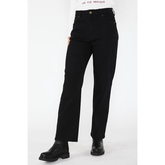 Jeans Straight Elasticado Sofía Negro negro 36