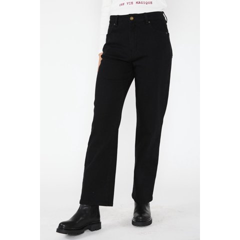 Eclipse - Jeans Straight Elasticado Sofía Negro Negro 38