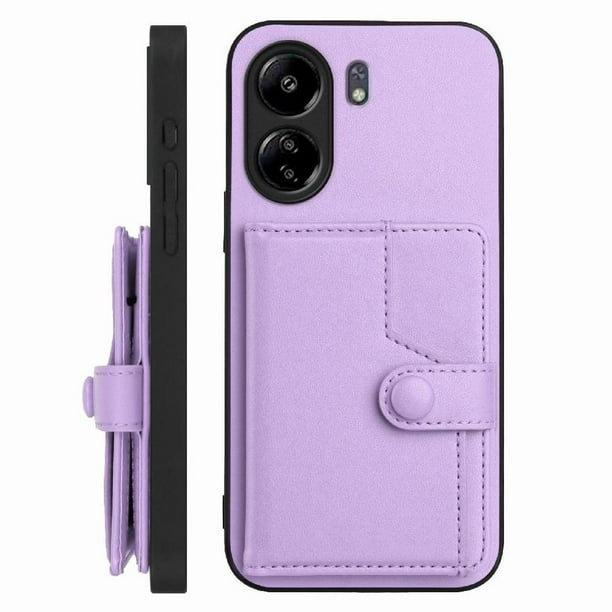 FOXDOCK Funda para Xiaomi Redmi 13C 4G con Bloqueo RFID - Diseño Elegante con Cierre de Botón