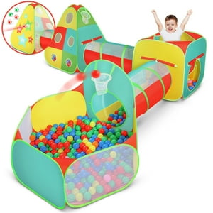 Play Tent Kiddzery, 5 Unidades, Para Niños Y Niñas Pequeños, Con Piscina De Bolas