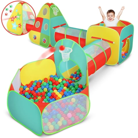 Play Tent Kiddzery, 5 Unidades, Para Niños Y Niñas Pequeños, Con Piscina De Bolas