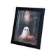 thumbnail image 4 of Impresión Artística De Halloween De 9 X 6,9 Pulgadas, Pintura Estética Para Baño, Estante, Dormitorio, Fantasma Y Perro, 4 of 5