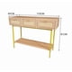 thumbnail image 3 of Aparador Rattan Natural con Cajones y Base Dorada 110 cm, 3 of 3