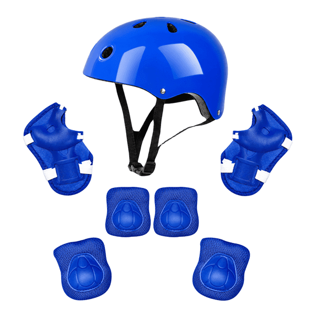 Kit Protecciones Infantil Casco Rodilleras Coderas Muñequeras Skate