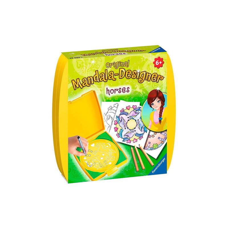 Ravensburger - Mini Set Manualidades Para Diseñar Mandalas - Caballos