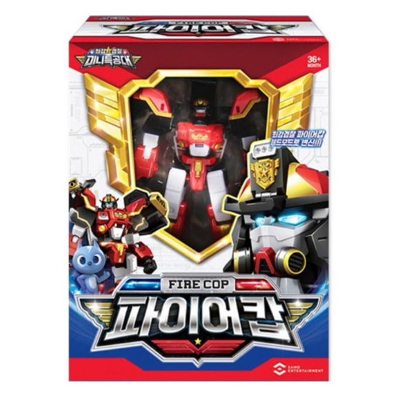 Figura de acción hwasooboon Mini Force Robot Bombero Policía