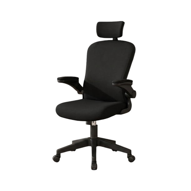 Silla Escritorio Ergonómica con Reposacabezas Apoyabrazos Ajustables y Malla Transpirable Negra