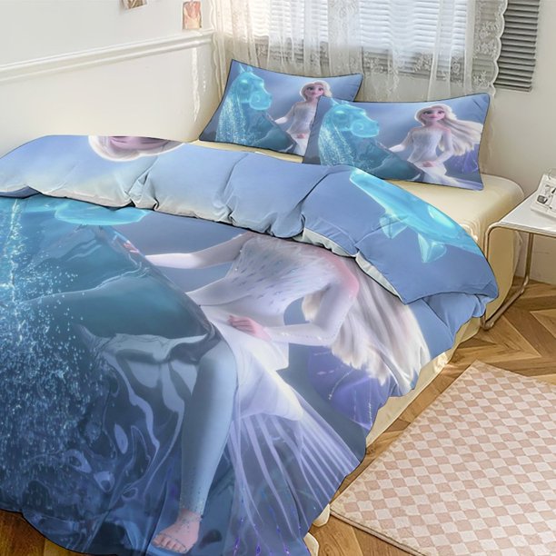 Frozen Magical Winter 3 Piece Twin Bed Set Girls And Boys