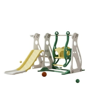 Auckland Outdoor - Juego Columpio Resbalin 3 En 1 Infantil Exterior Interior Verde