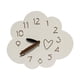 thumbnail image 1 of Reloj De Pared De Nube, Reloj De Pared Creativo Silencioso Para Habitación De Ni?os, Guardería Interior Con Patrón De Corazón, 1 of 5