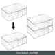 thumbnail image 5 of Caja de almacenamiento mDesign, botiquín de primeros auxilios de plástico, 8 secciones divididas, 5 of 9