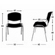 thumbnail image 3 of Silla iso polipropileno negro 83x52x43 cm, 3 of 3